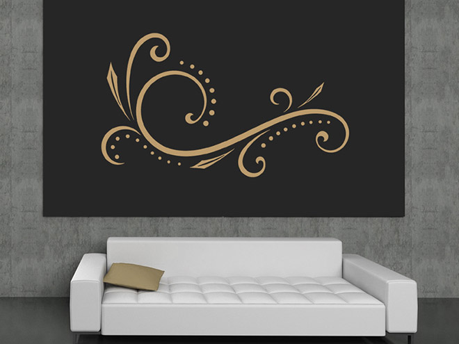 Wandtattoo Verschn�rkeltes Dekor