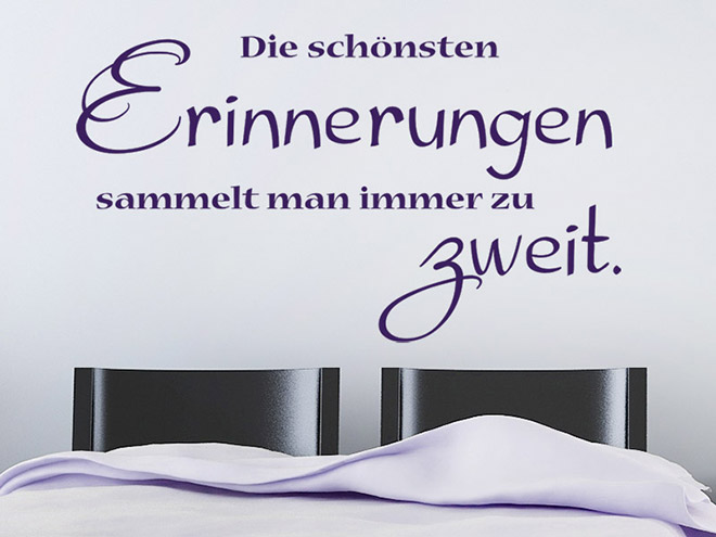 Wandtattoo Die sch�nsten Erinnerungen...