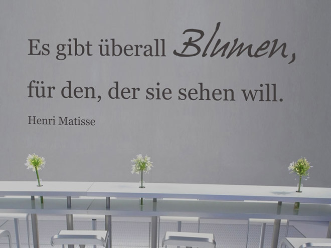 Wandtattoo Es gibt �berall...