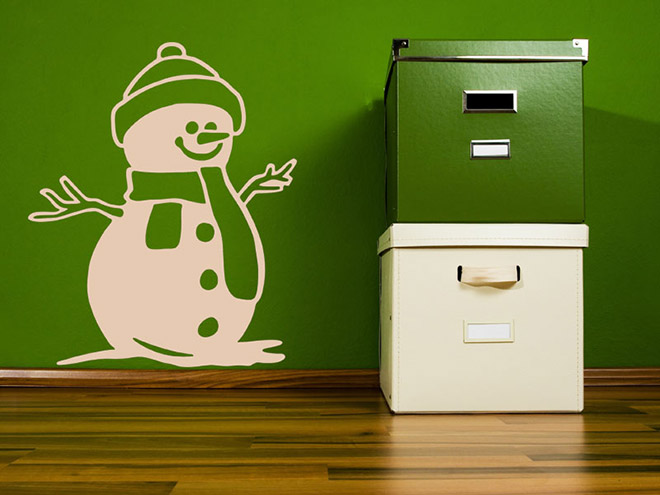 Wandtattoo S��er Schneemann