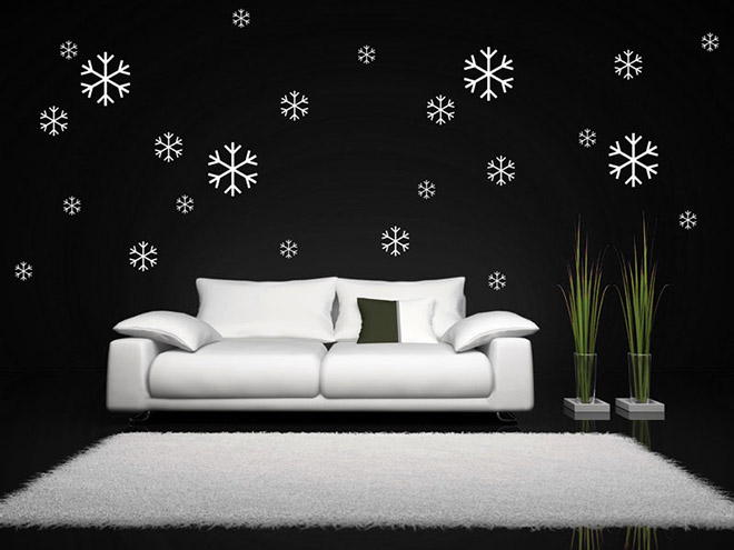 Wandtattoo Schneefl�ckchen