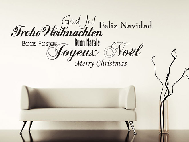 Wandtattoo Fr�hliche Weihnachten...