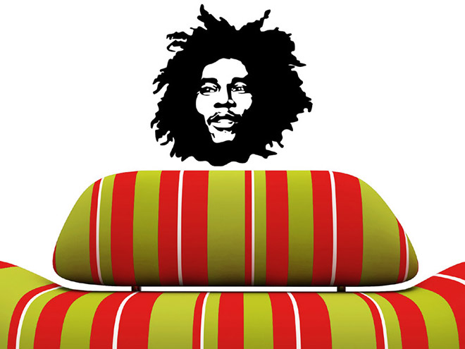 Wandtattoo Bob Marley