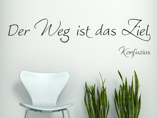 Wandtattoo Der Weg...
