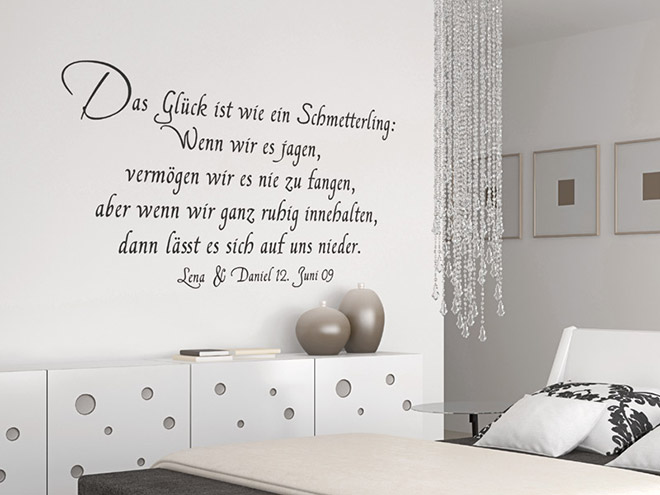 Wandtattoo Das Gl�ck ist...