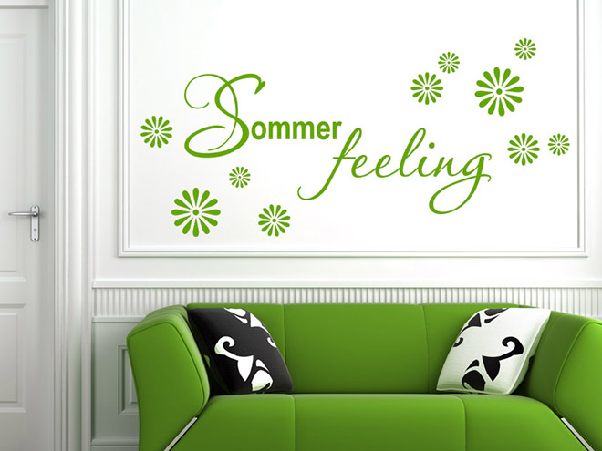 Wandtattoo Sommerfeeling
