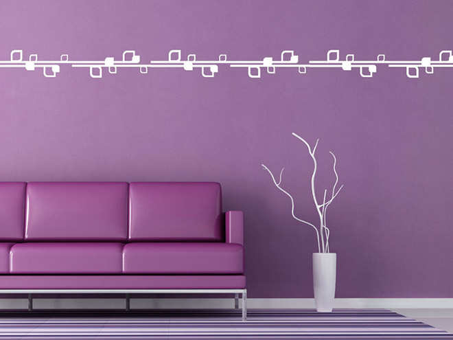 Wandtattoo Bord�re Ranke modern