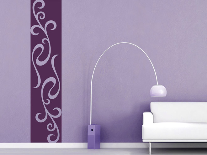 Wandbanner verschn�rkelte Ornamente