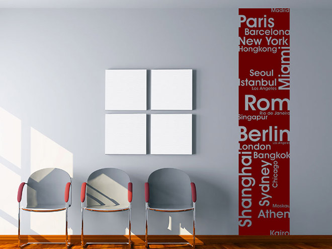 Wandbanner Metropolen