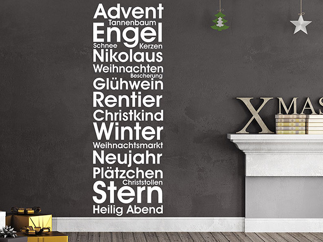 Wandtattoo Weihnachtliche Stimmung