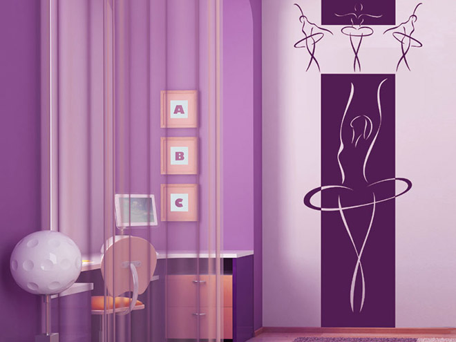 Wandbanner Ballerinas