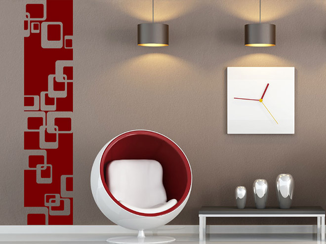 Wandbanner Retroquadrate