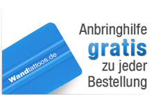 Wandtattoo Anbringhilfe gratis