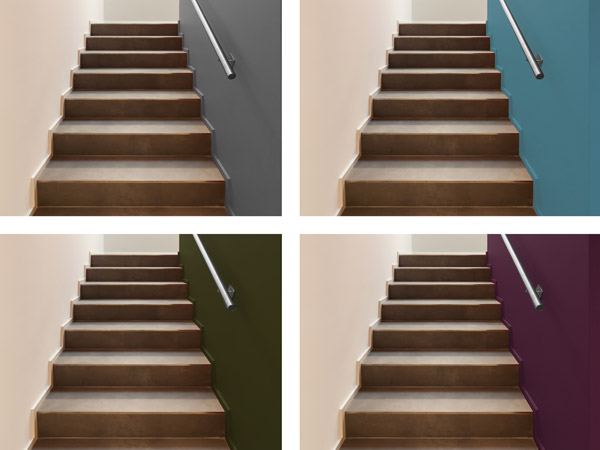 Wandfarben für das Treppenhaus