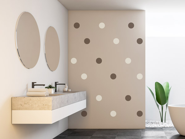 Polka Dots im Badezimmer