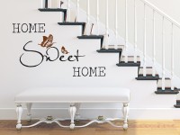 Wandtattoo Home Sweet Home an der Treppe