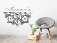 Wandaufkleber Mandala mit Spruch