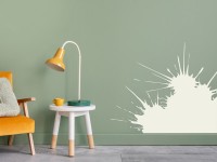 Wandaufkleber Splash Ecke bunte Wand