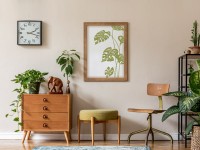 Wandgestaltung Wohnzimmer Urban Jungle