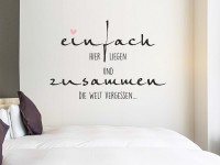 Wandspruch selbst anordnen