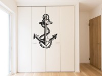 Wandtattoo Anker auf Schrank