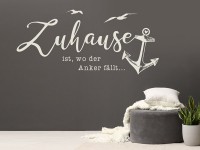 Wandtattoo Anker mit Spruch