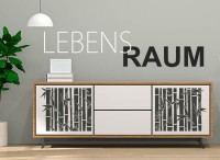 Wandtattoo Bambus Querformat mit Spruch