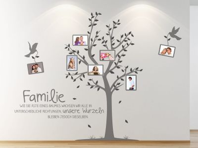 Kunstpflanze Groß Zghhc 4 Teile/Satz Grüner Baum Wandaufkleber Kunstwandwand Poster Wandtattoo Baum Xxl