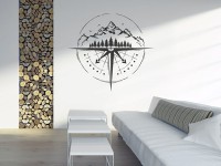 Wandtattoo Berge Chalet Ferienwohnung