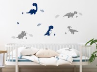 Wandtattoo Dinosaurier Set im Kinderzimmer