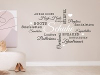 Wandtattoo Eingangsbereich Schuhe