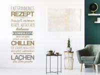 Wandtattoo Entspannung Spruch Banner