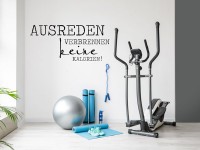 Wandtattoo Fitness Spruch Kalorien