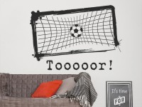 Wandtattoo Fußball Tor mit Text Tooooor