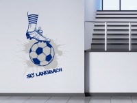 Wandtattoo Fußball Vereinsfarben