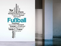 Wandtattoo Fußball Worte