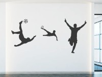 Wandtattoo Fußball Silhouetten