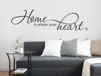 Wandtattoo Home is where your heart is