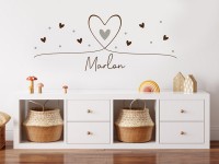 Wandtattoo Jungenzimmer Baby mit Name