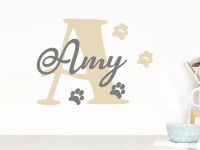 Wandtattoo Katzenname Amy