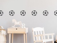 Wandtattoo Kinderzimmer Bordüre Junge Fußball