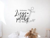 Wandtattoo Liegeplatz selbst gestalten