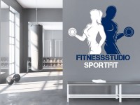 Wandtattoo mit Name fürs Fitnessstudio