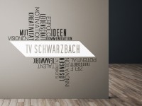Wandtattoo mit Vereinsnamen Turnverein