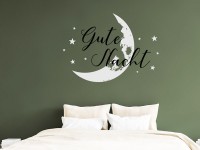 Wandtattoo Mond mit gute Nacht Schrift