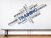 Wandtattoo Sportverein Umkleide Training