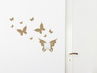 Wandtattoo Schmetterlinge um den Lichtschalter herum