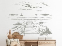 Wandtattoo Strand Motiv Landschaft