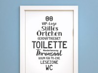 Wandtattoo Toilette Begriffe 