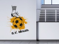 Wandtattoo Wanddeko für Fußballvereine